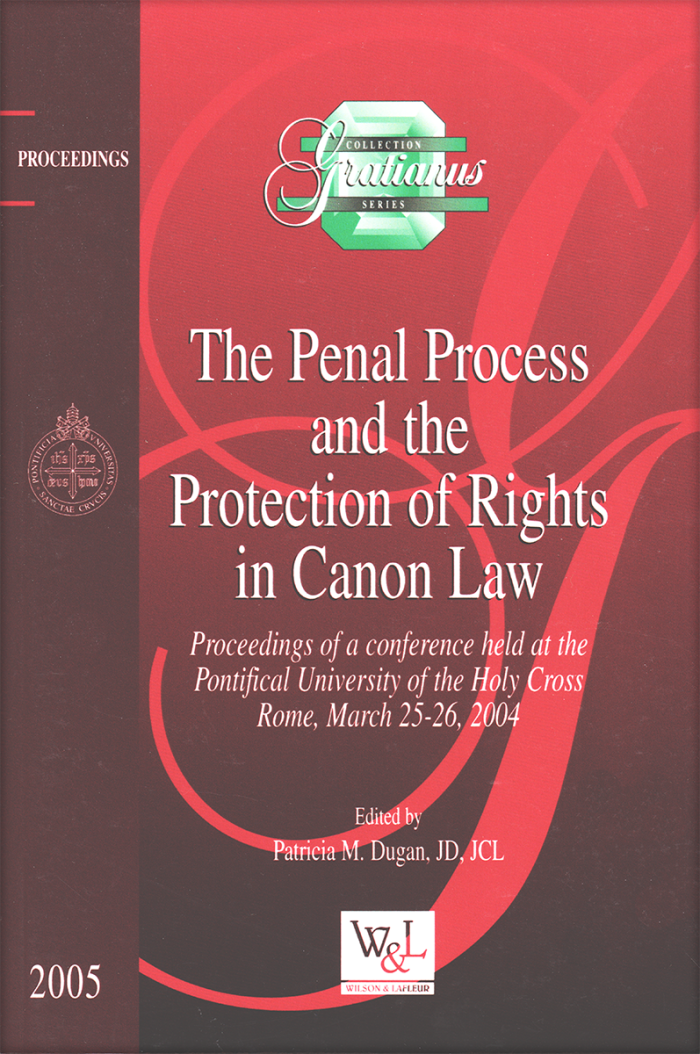 The Penal Process and the Protection of Rights in Canon Law